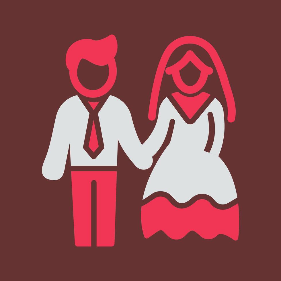 icono de vector de pareja