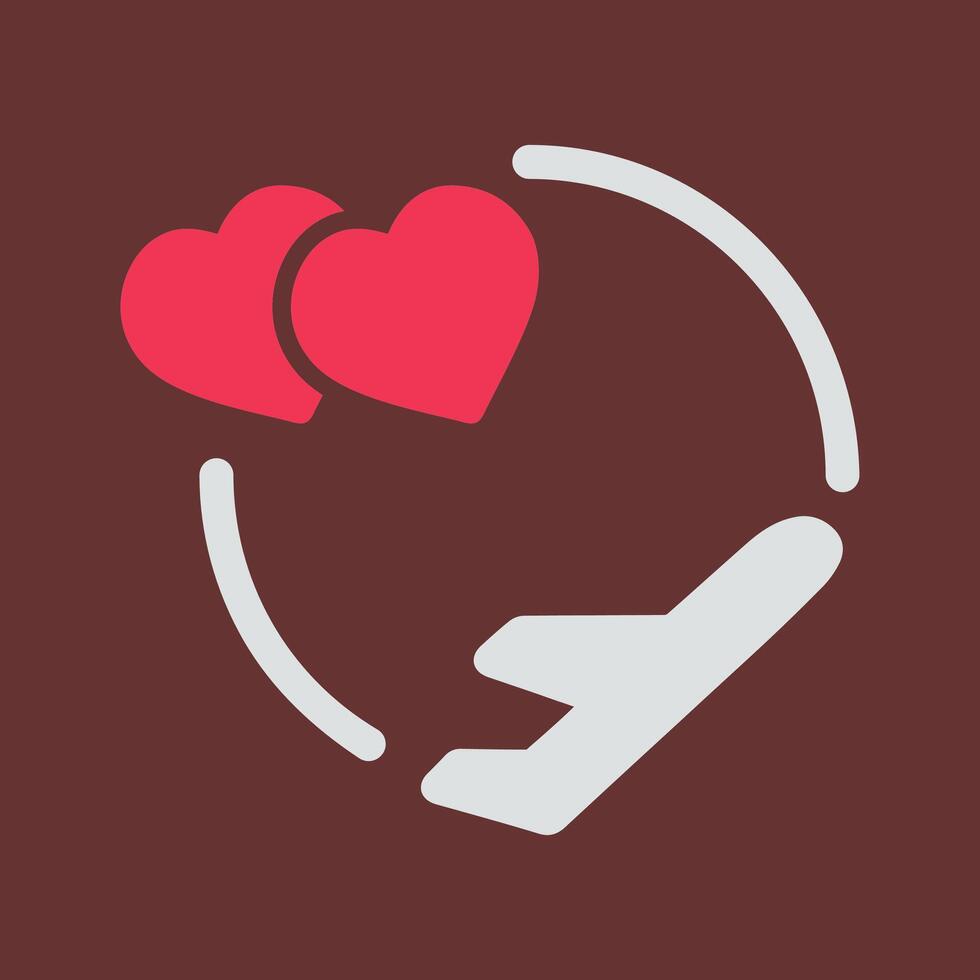 Honeymoon Vector Icon