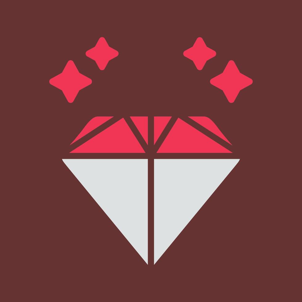 icono de vector de diamante