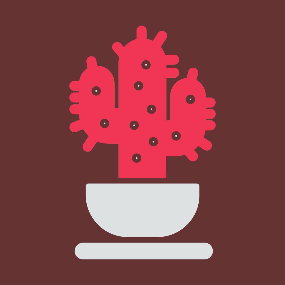 icono de vector de cactus