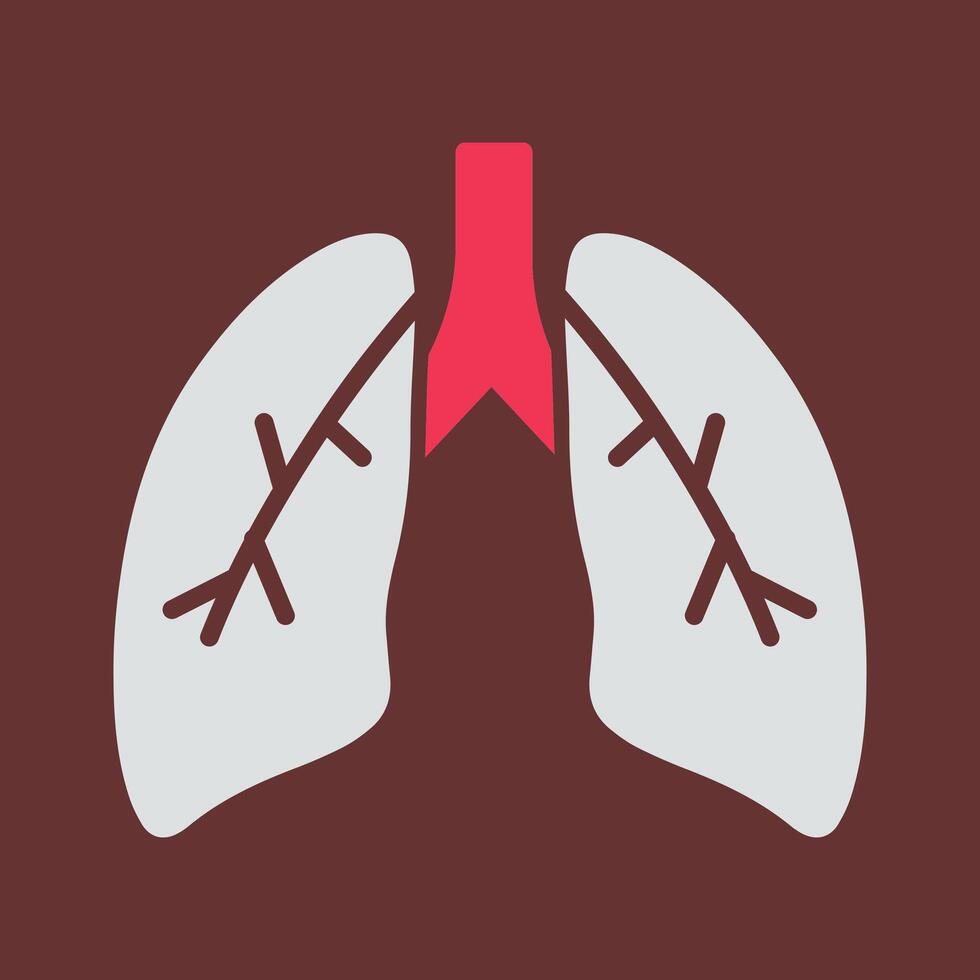 Lungs Vector Icon