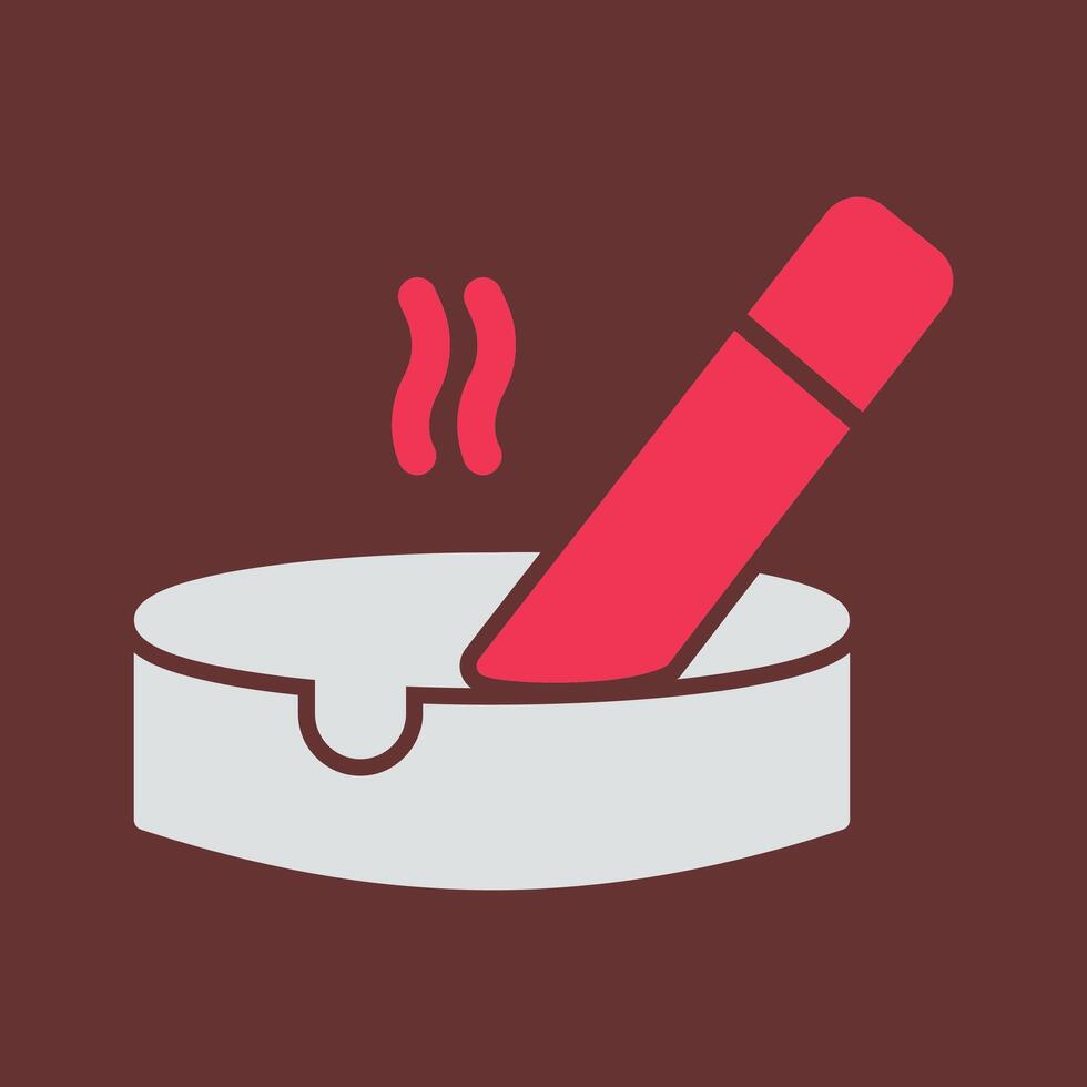 Ashtray Vector Icon