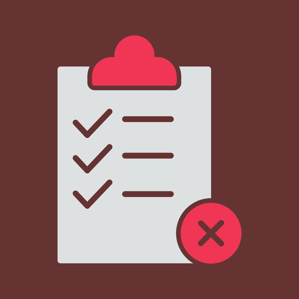 Rejected Vector Icon
