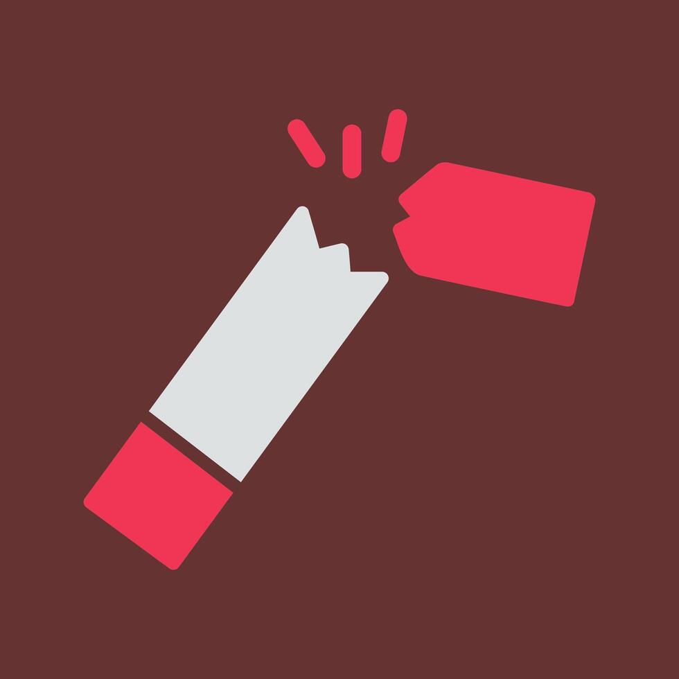 Broken Cigarette Vector Icon