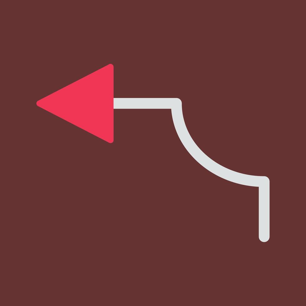 Arrow Pointing Left Vector Icon
