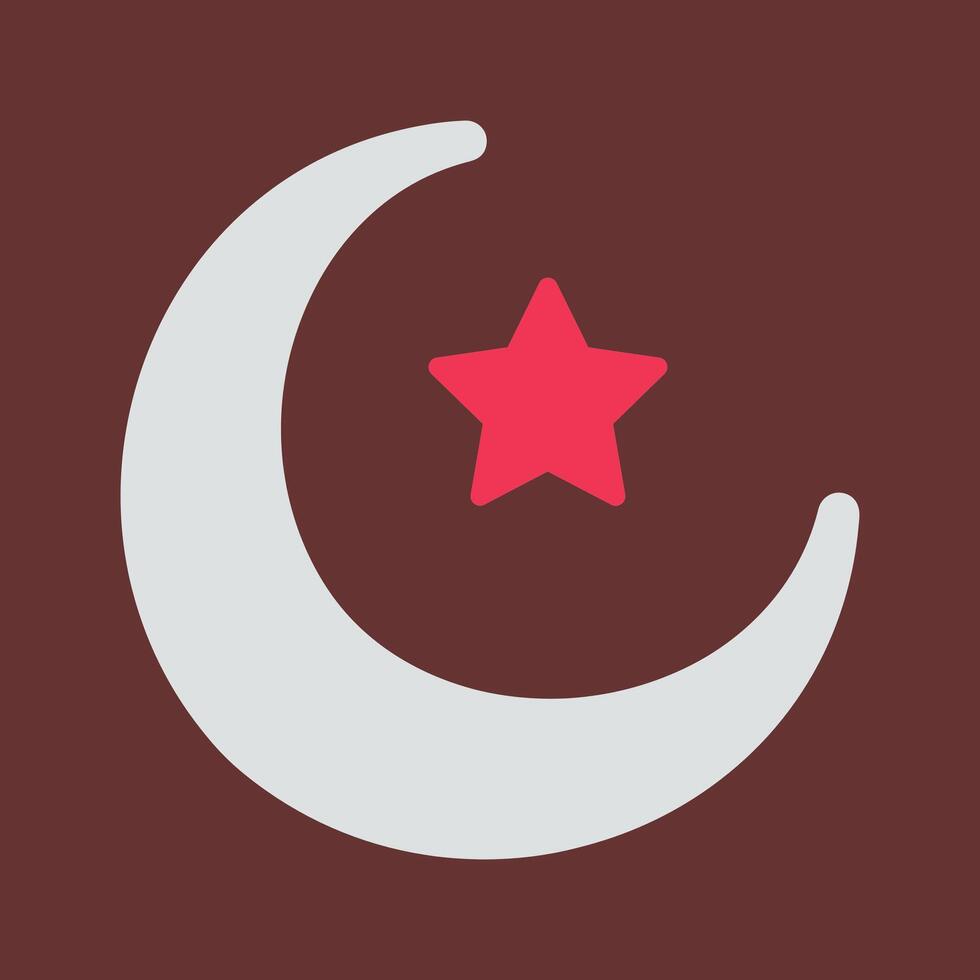 Moon and Star Vector Icon