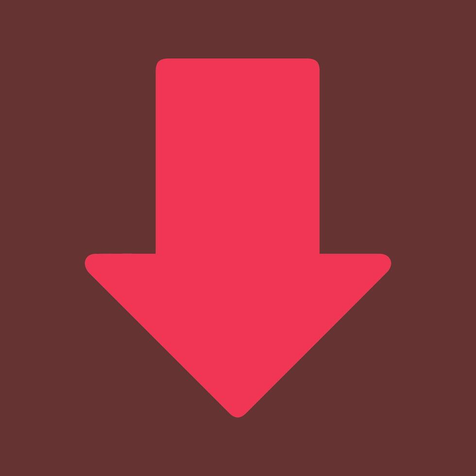 Down Vector Icon