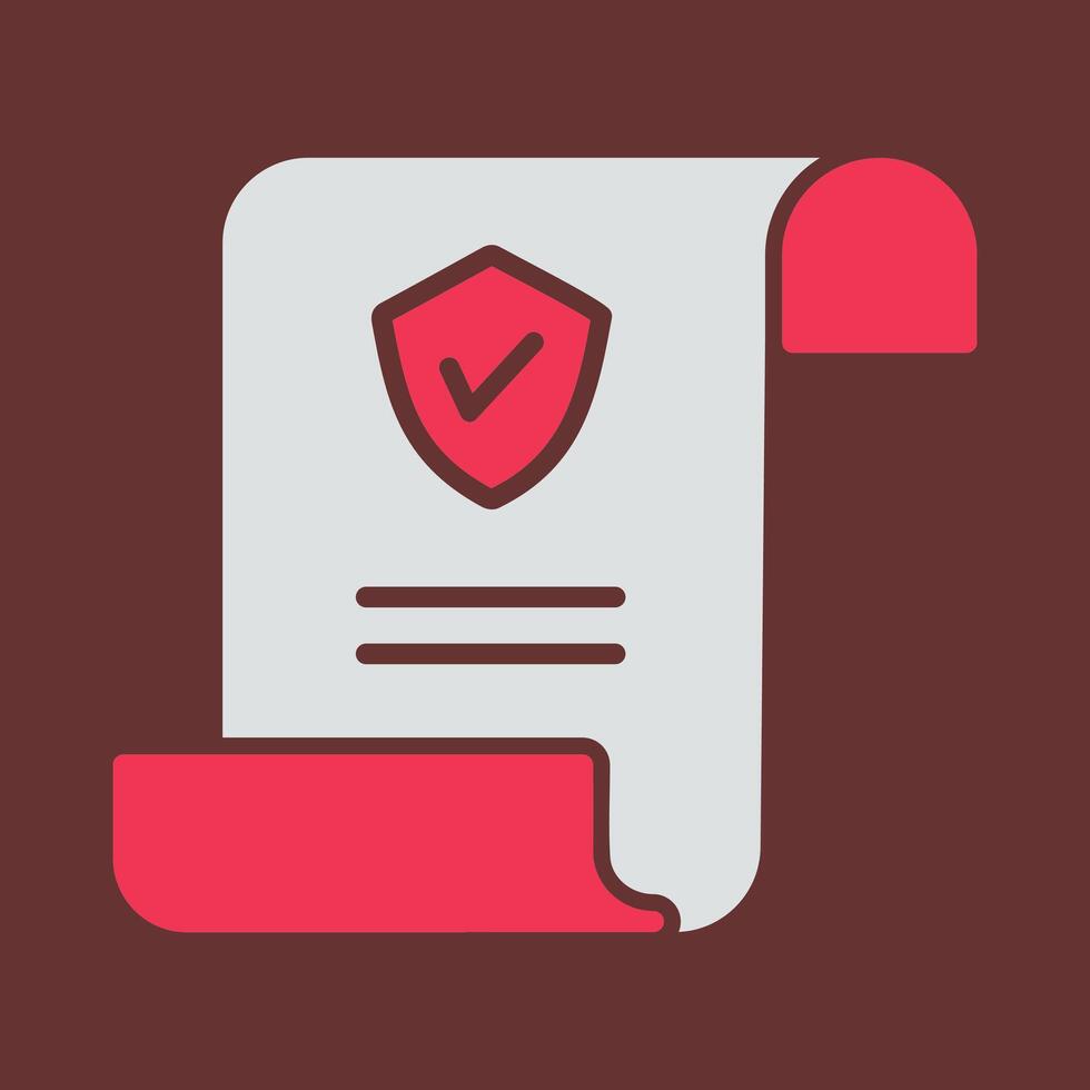 Insurance Policy Vector Icon