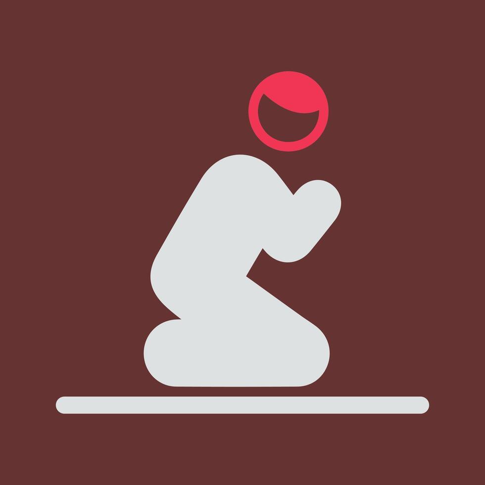 Offering Prayer Vector Icon