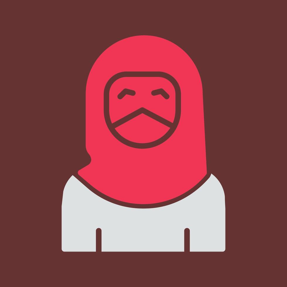 Woman with Niqab Vector Icon