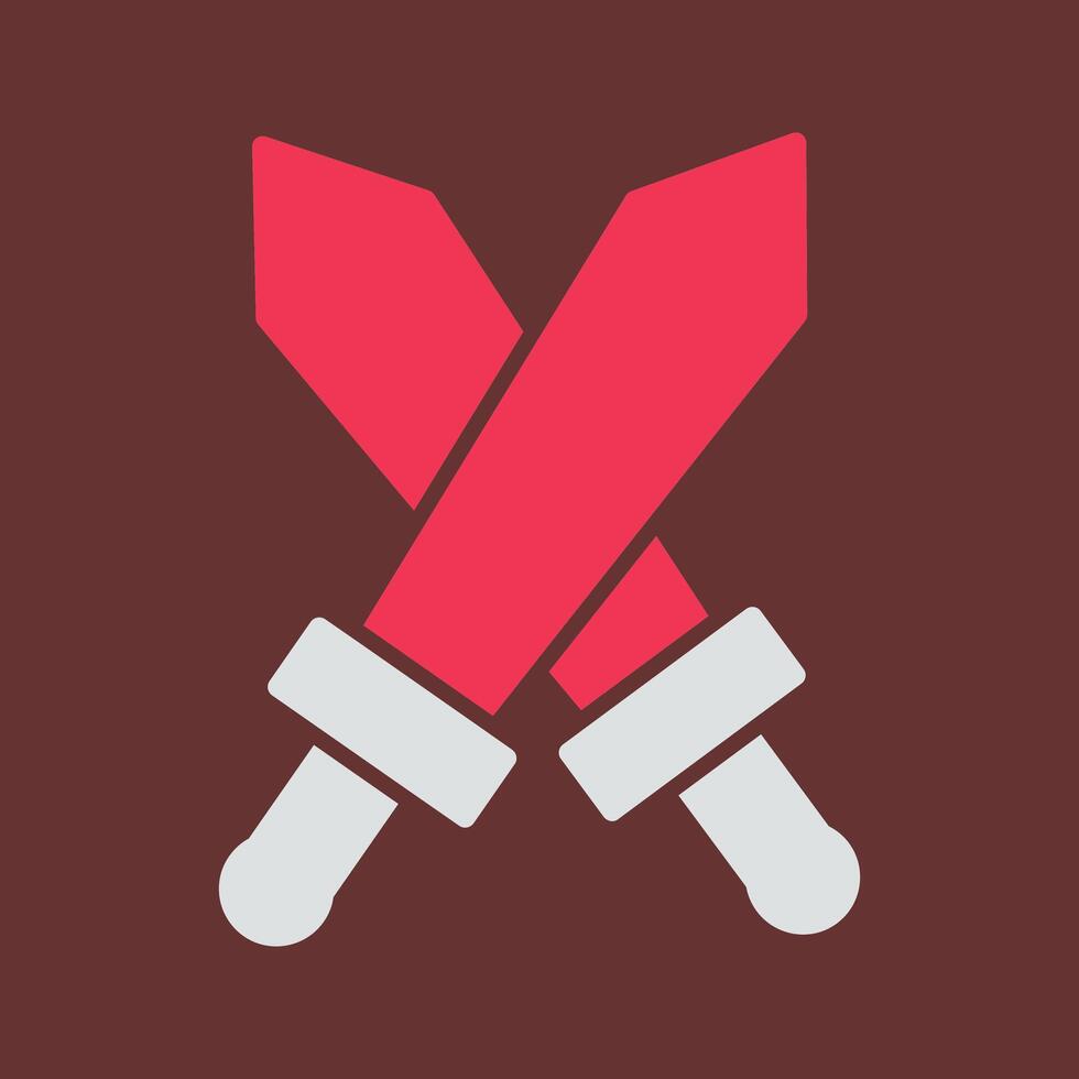 Two Swords Vector Icon