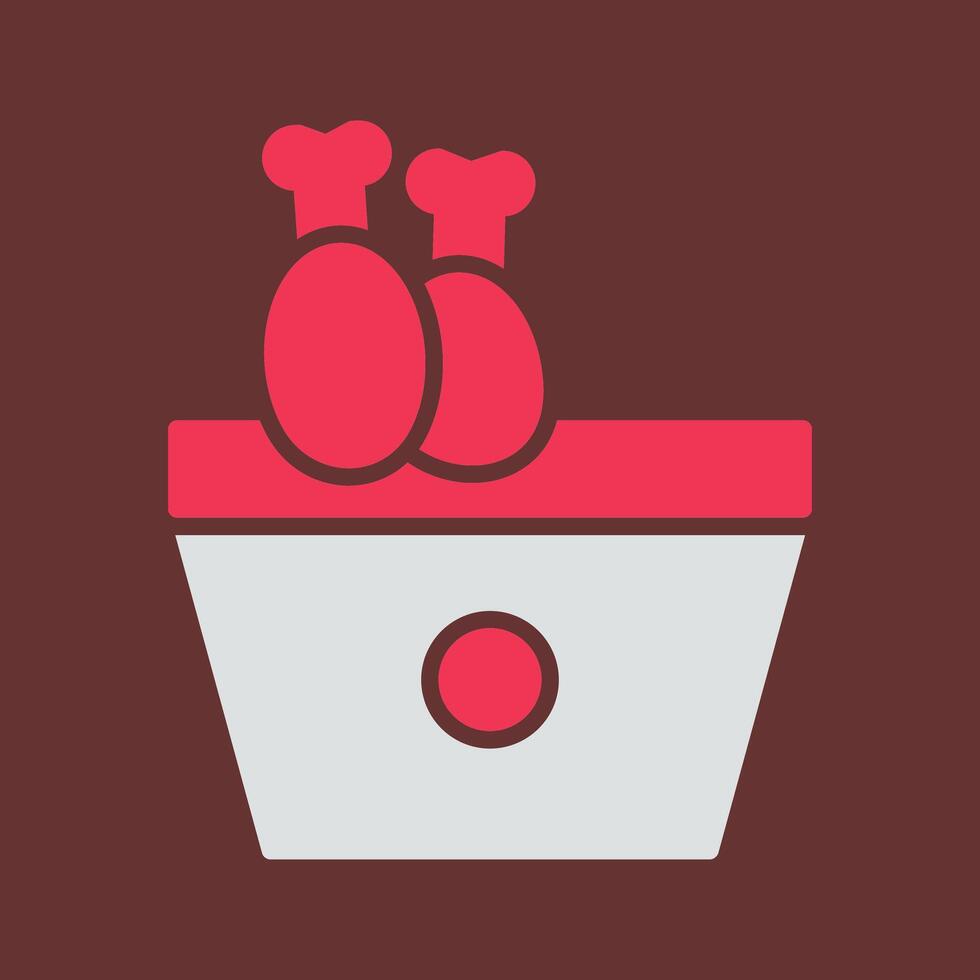 Fried Chicken Vector Icon