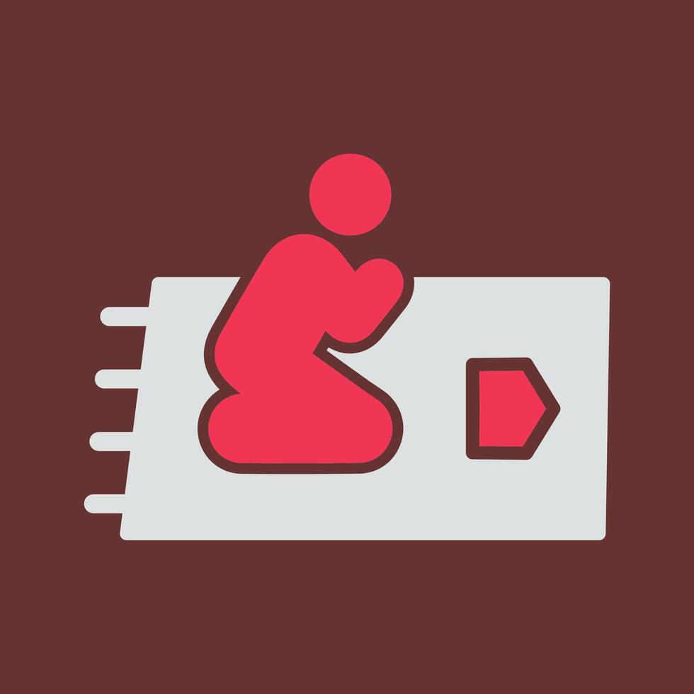 Praying Vector Icon