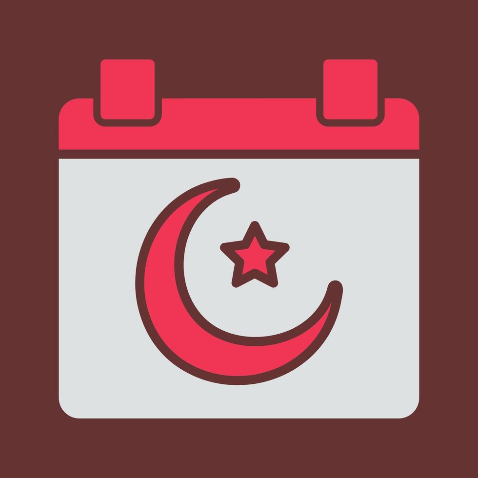 Islamic Calendar Vector Icon