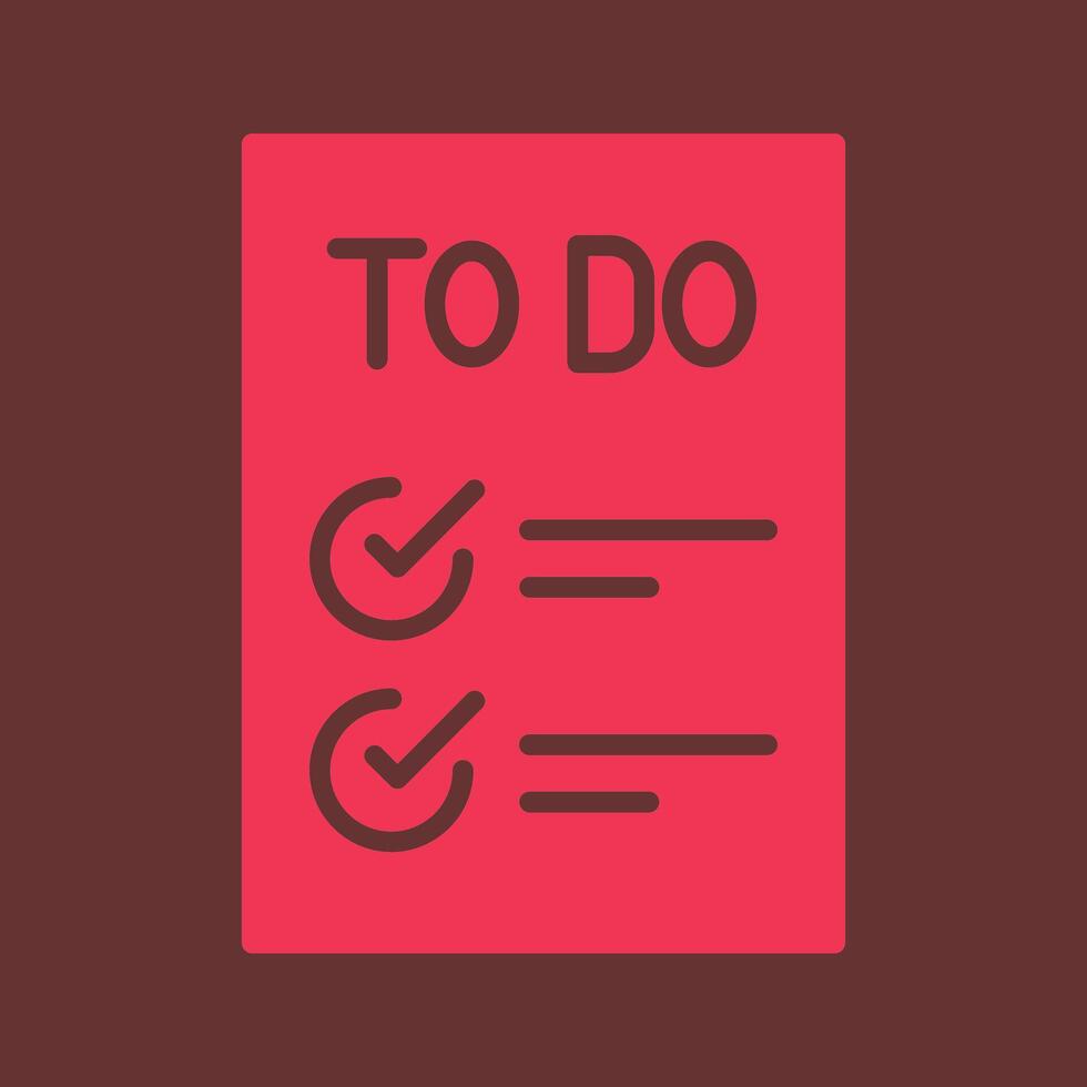 Today to Done Checklist Vector Icon