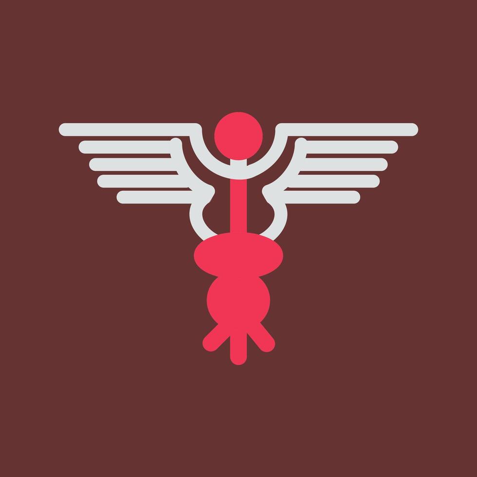 Caduceus Vector Icon