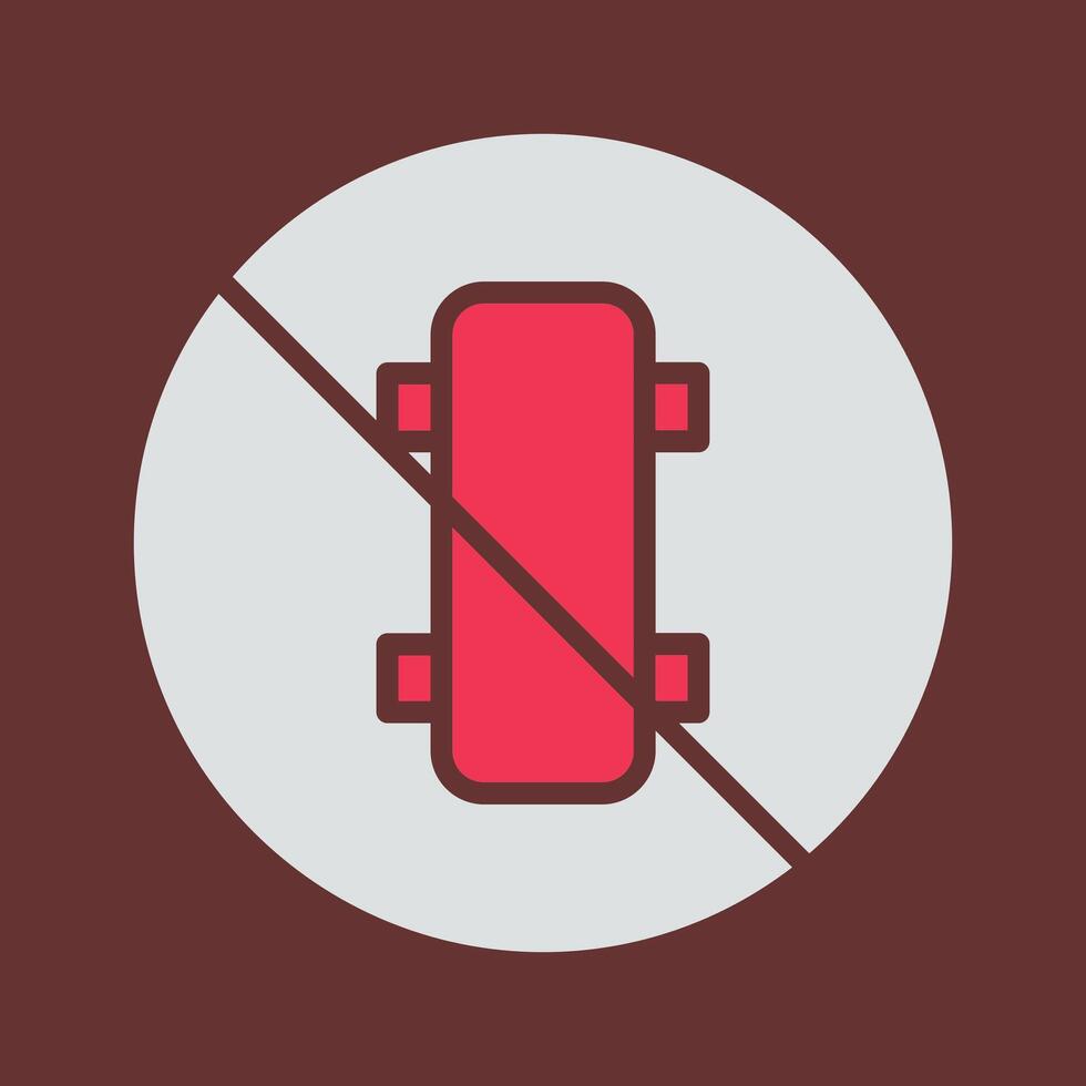 No Skating Vector Icon