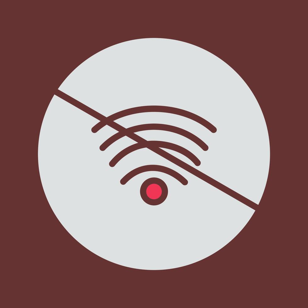 No Wifi Vector Icon