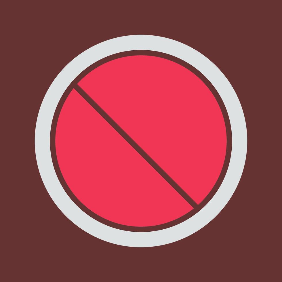 icono de vector prohibido