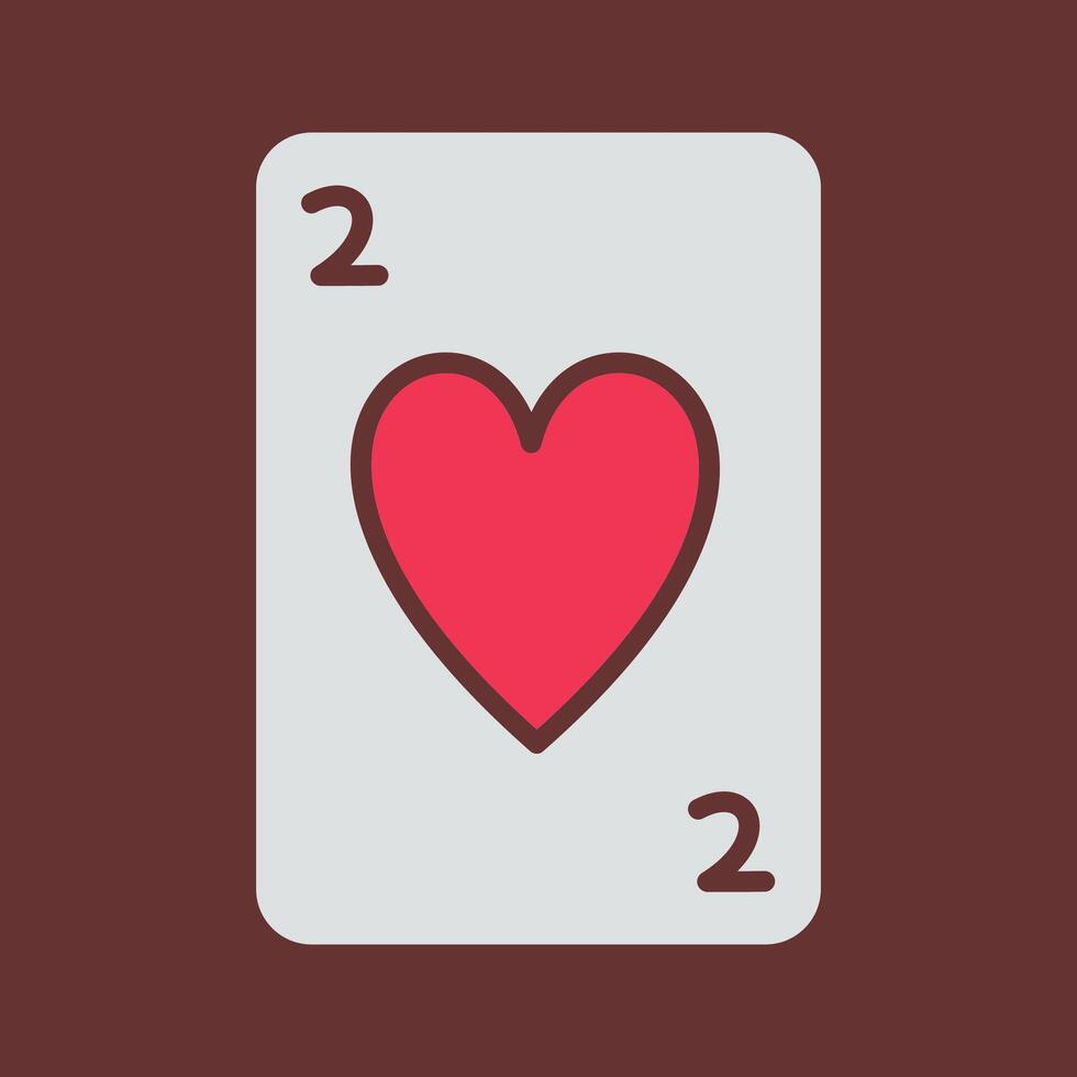 icono de vector de tarjeta de corazones