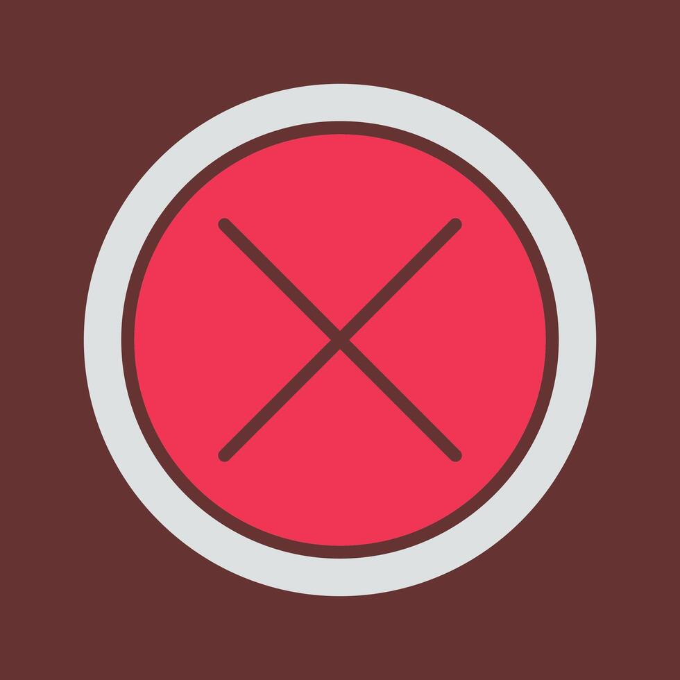 Do Not Cross Vector Icon
