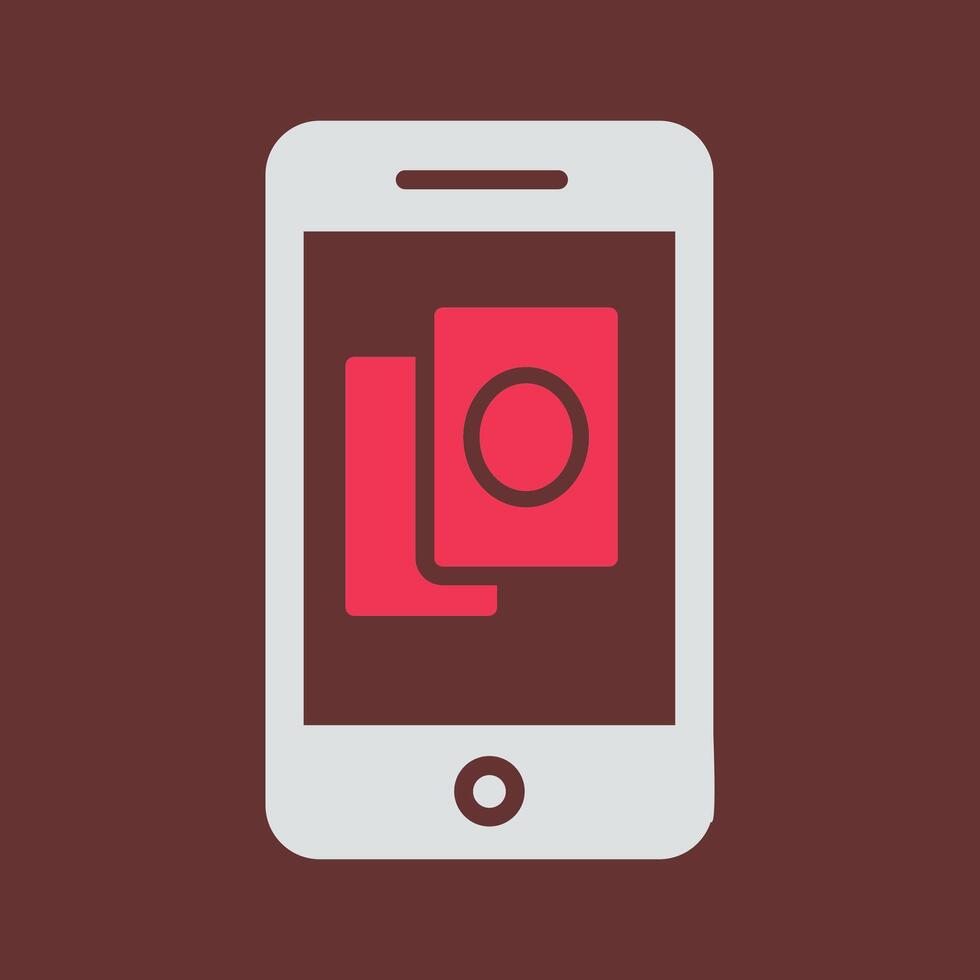 Phone Gambling Vector Icon