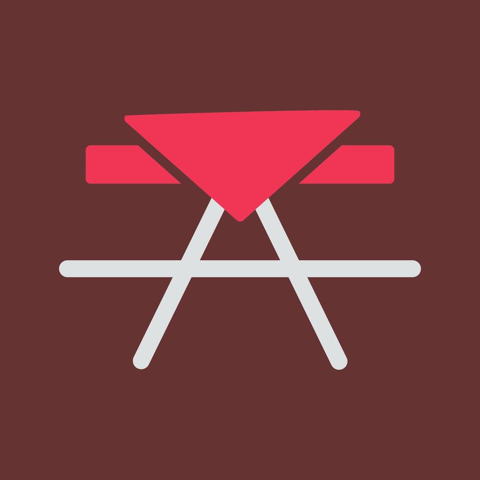 Picnic Table Vector Icon