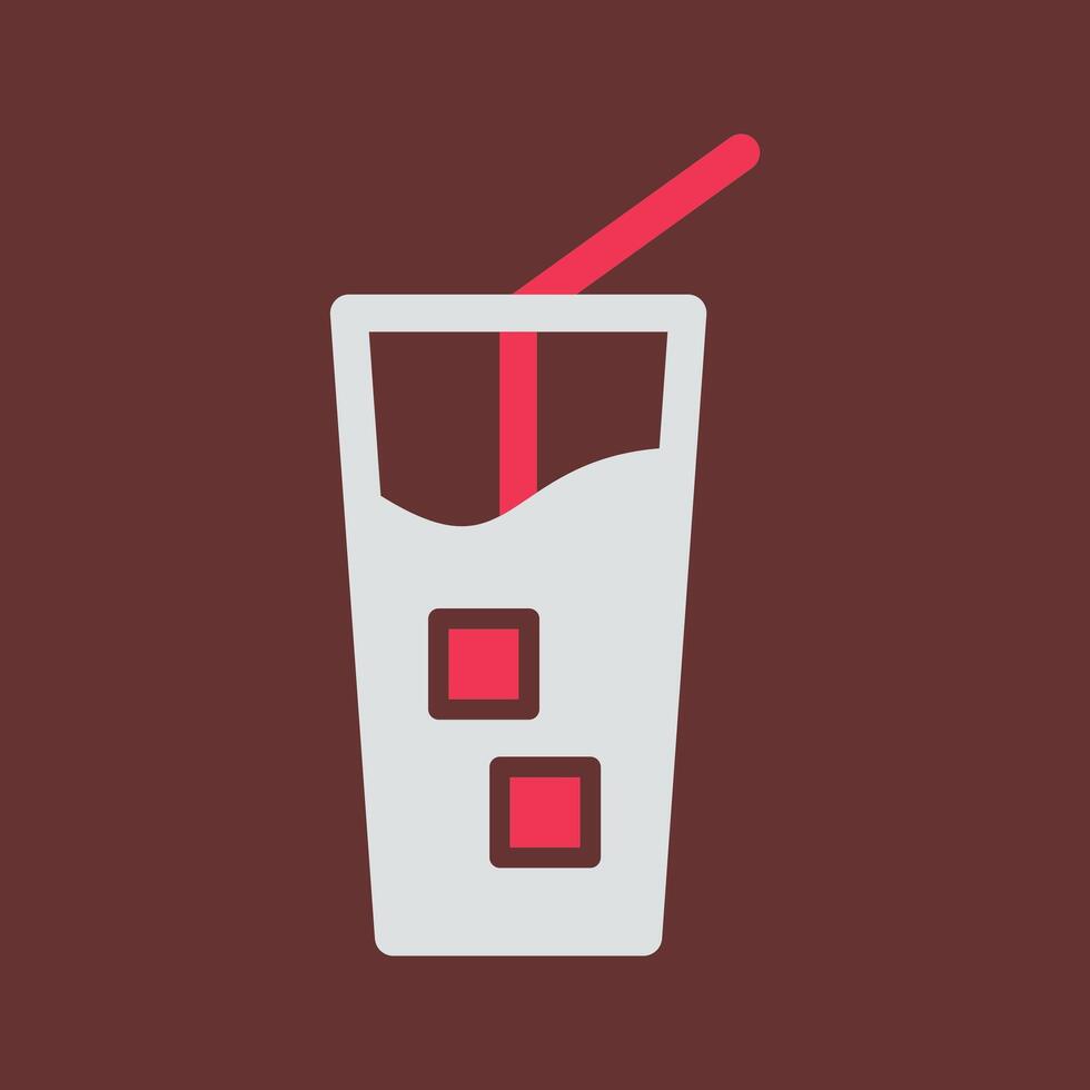 Iced Coffee Vector Icon