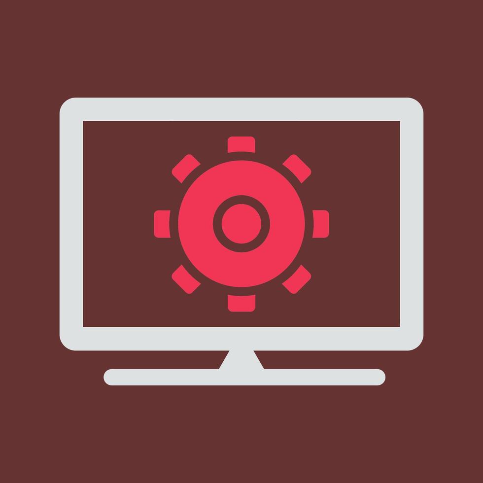 Computer Settings Vector Icon