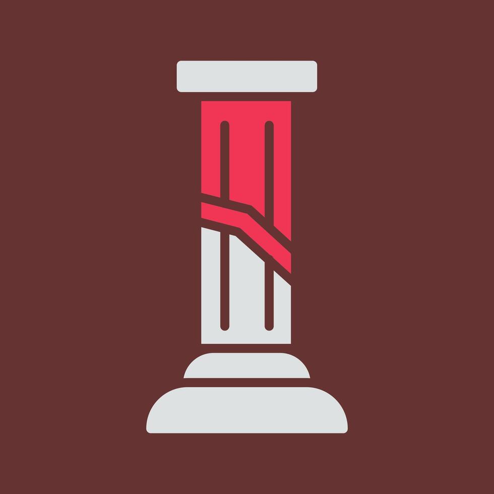 Broken Pillar Vector Icon