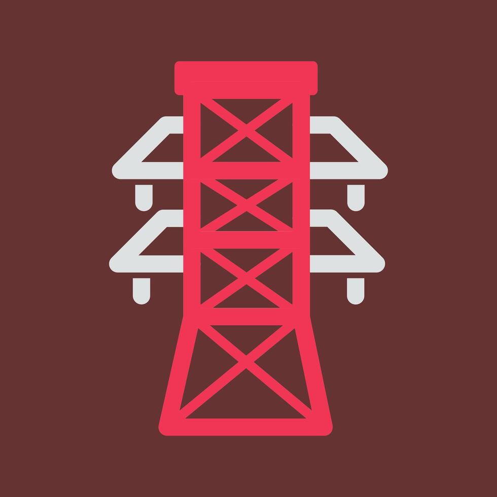 Electricity Tower Vector Icon