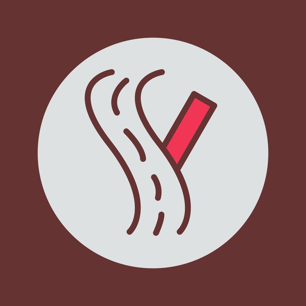 Linked Road Sign Vector Icon
