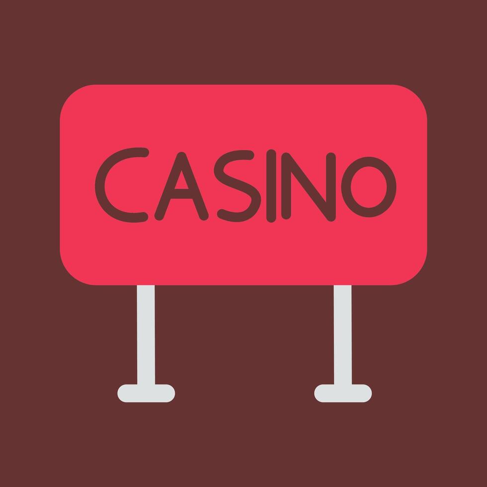 Casino Sign Vector Icon