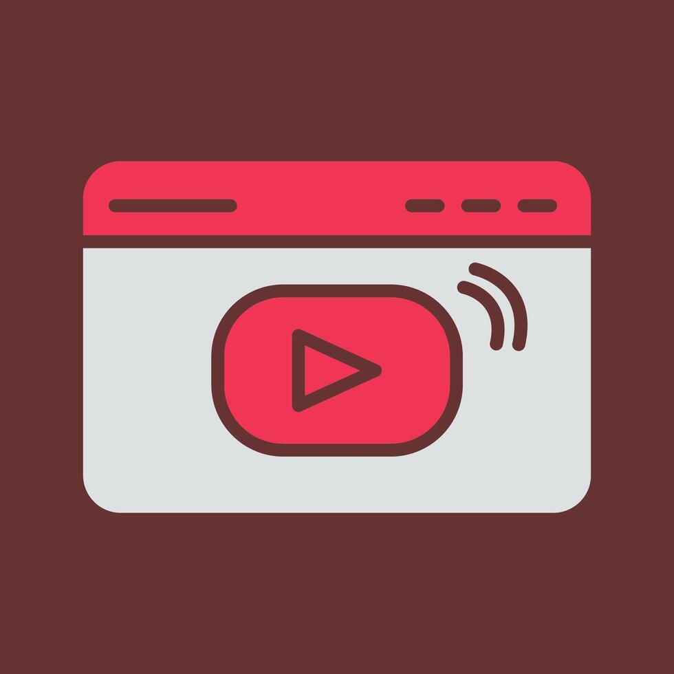 Video Streaming Vector Icon