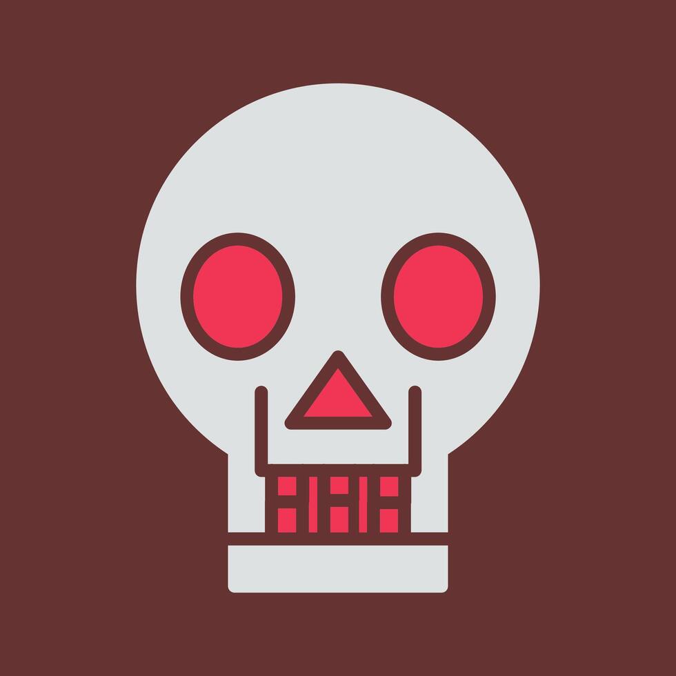 Skull X ray Vector Icon