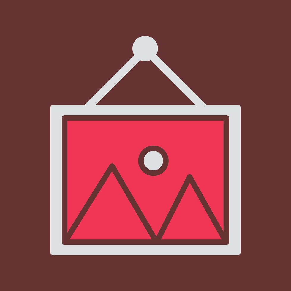 Hanging Painting Vector Icon