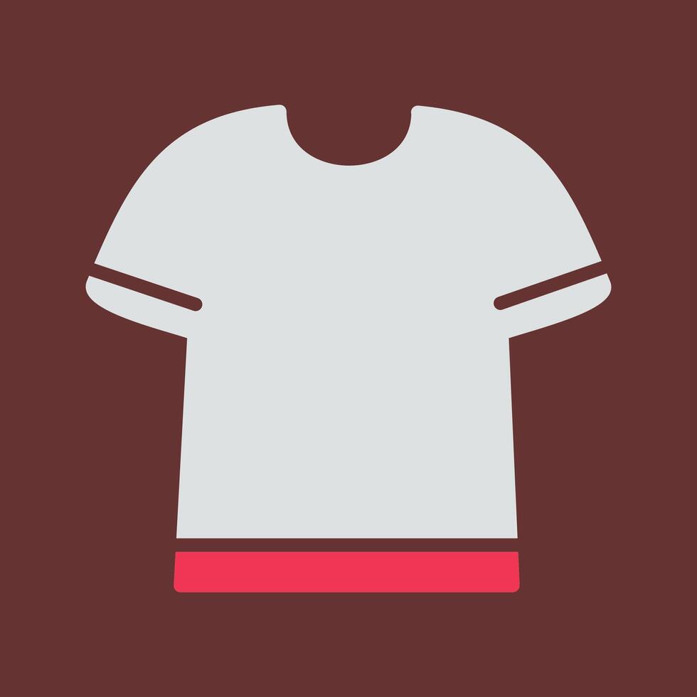 T Shirt with Lines Vector Icon