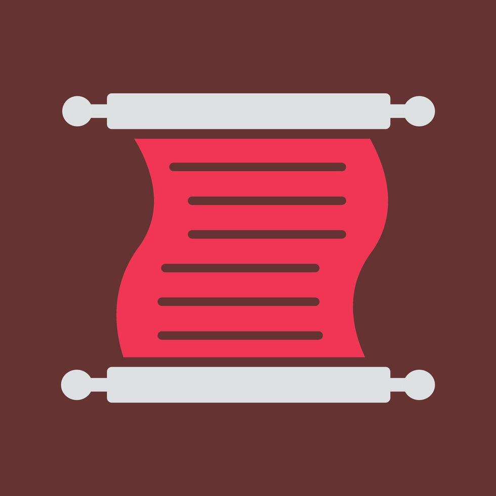 Scroll of Paper Vector Icon