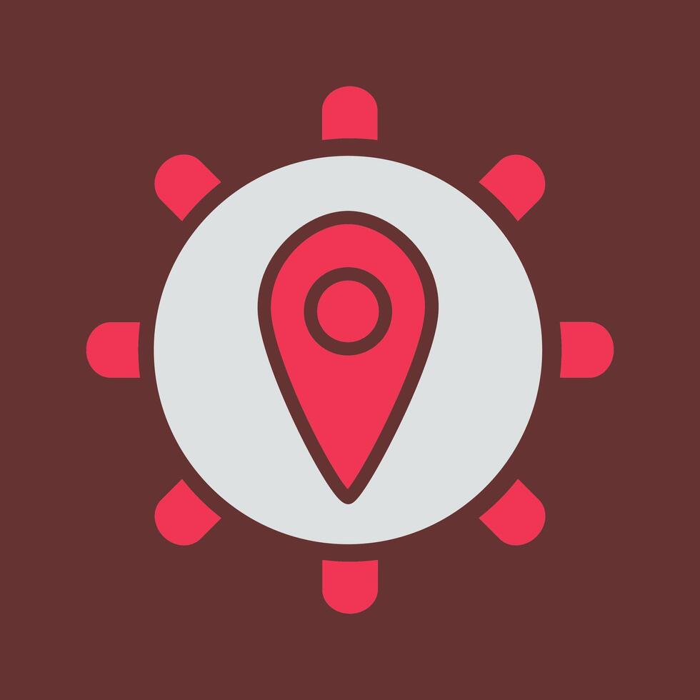 Location Settings Vector Icon