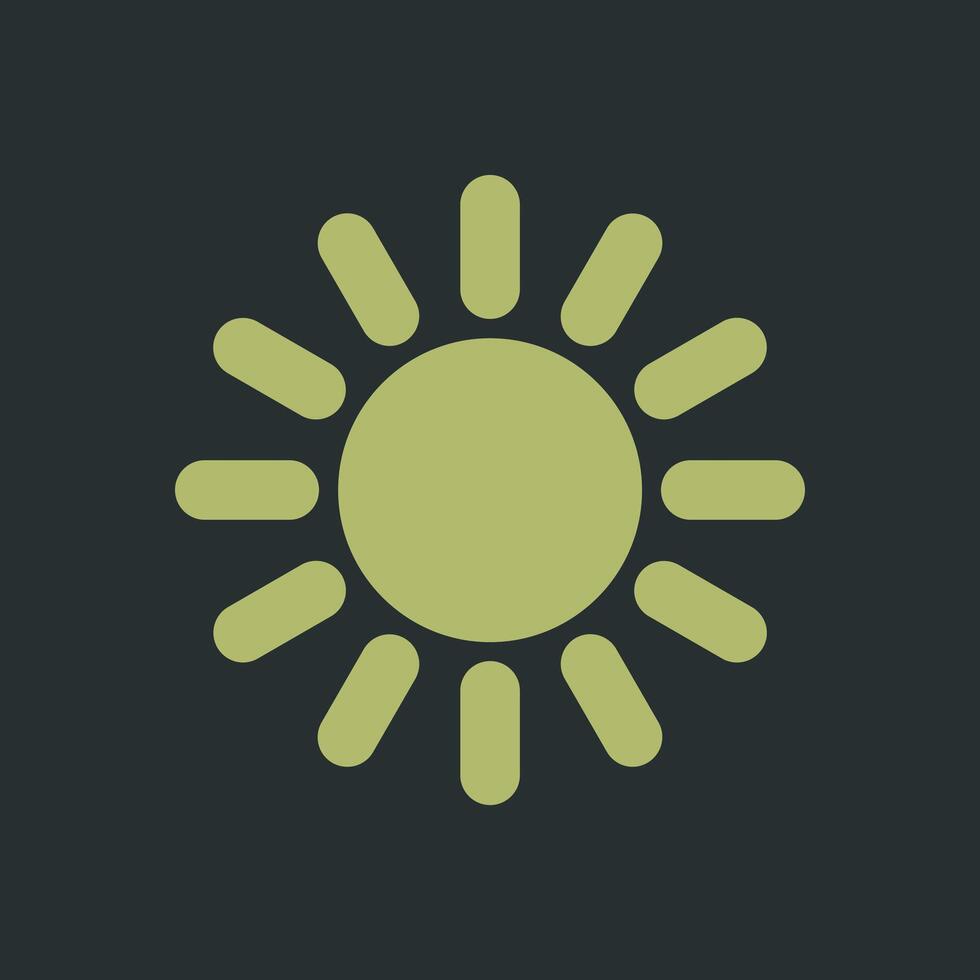 Sun Vector Icon
