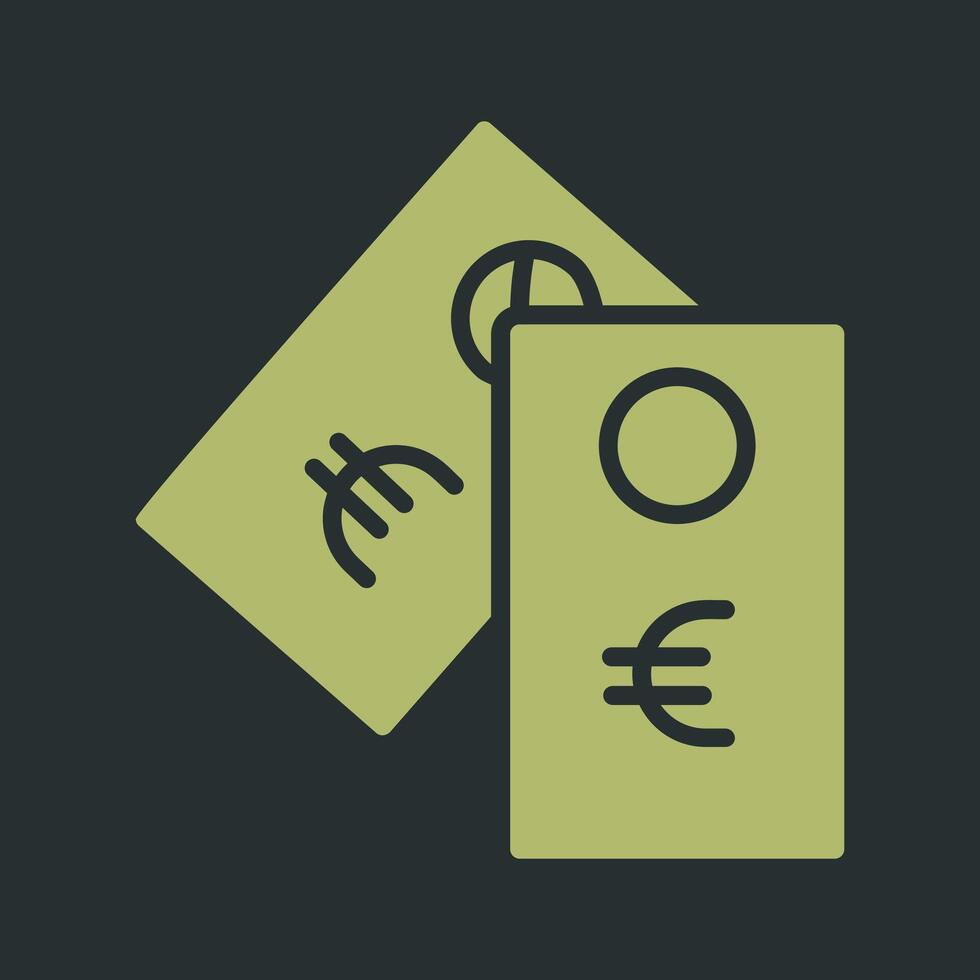 Euro Tag Vector Icon