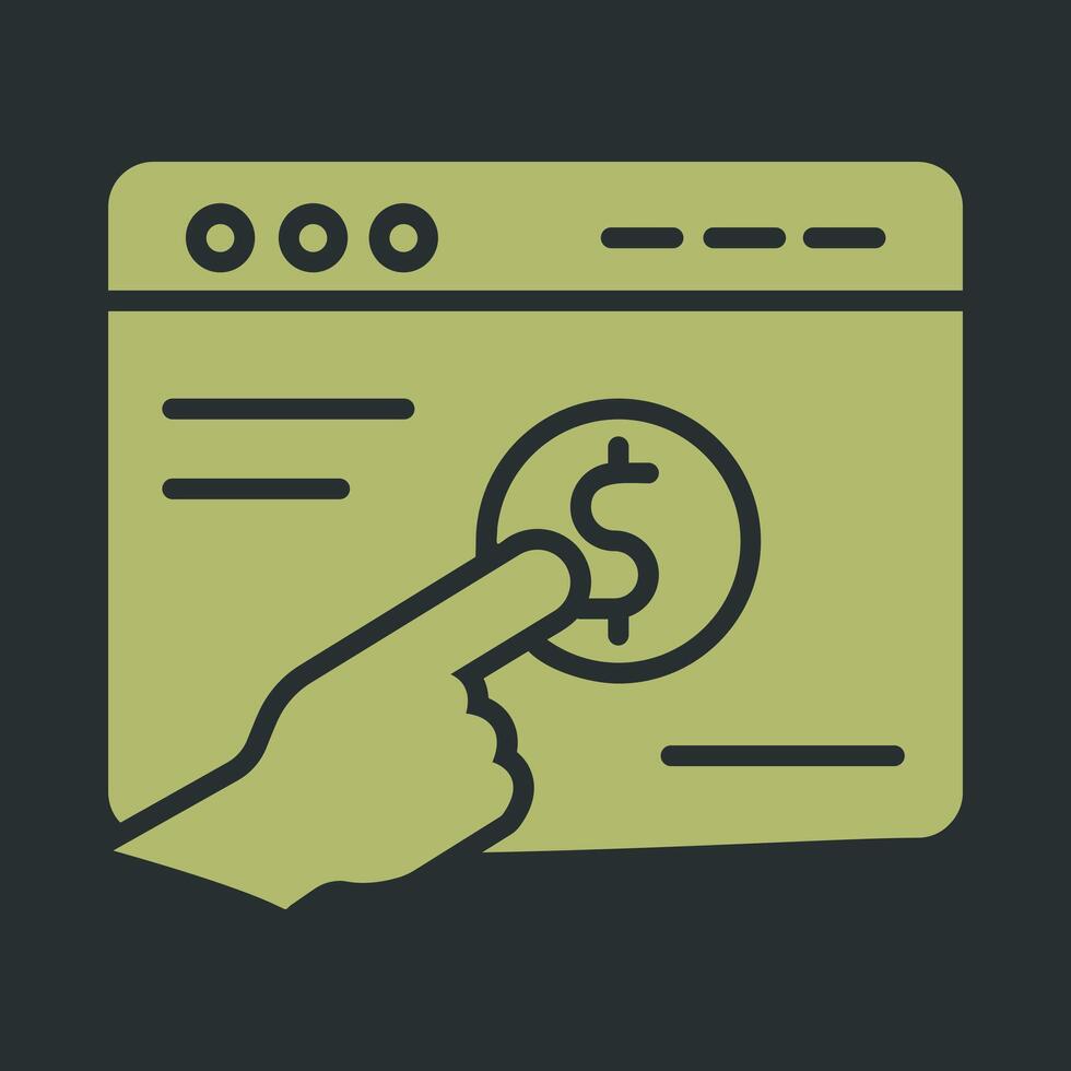 Pay Per Click Vector Icon