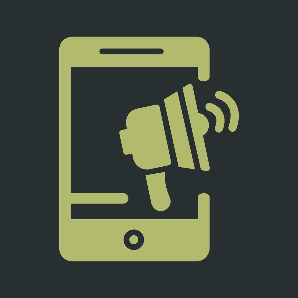Mobile Advertising Vector Icon