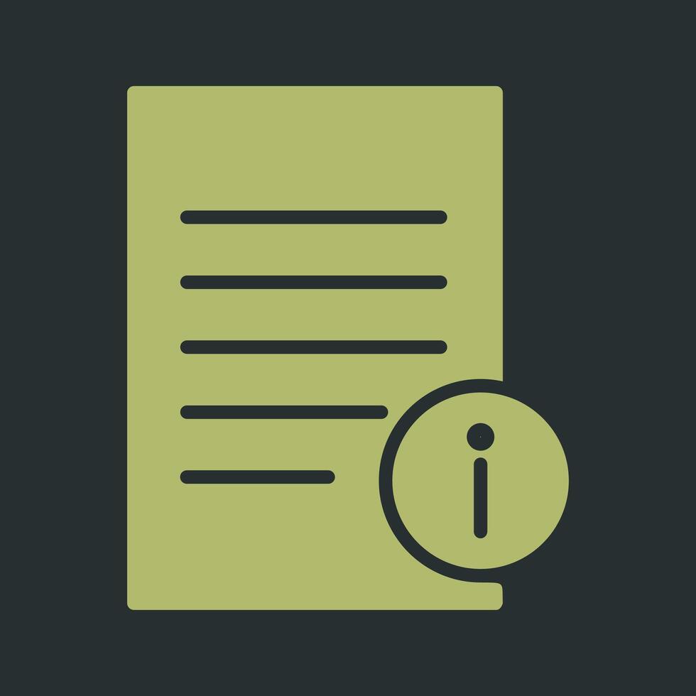 Information Document Vector Icon