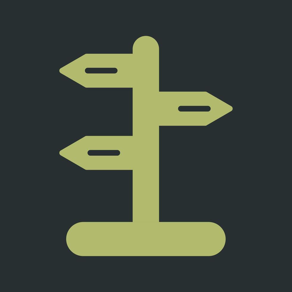 Signpost Vector Icon