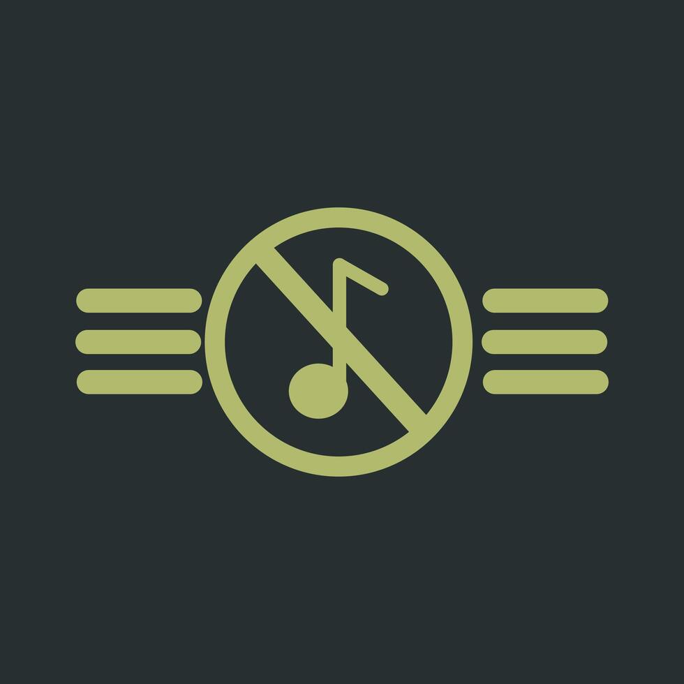 Music Disabled Vector Icon