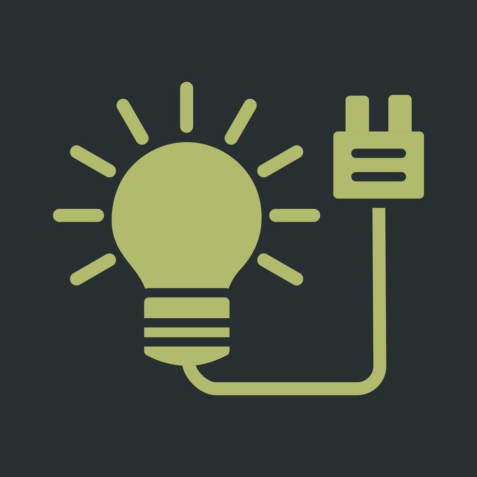 Electric Bulb Vector Icon