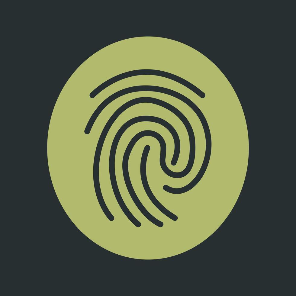 Fingerprint Vector Icon