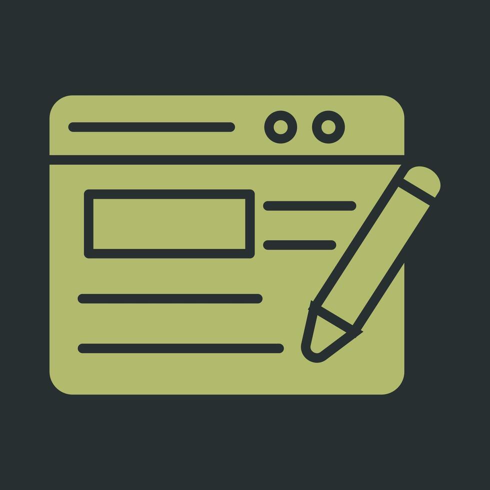 Blogging Service Vector Icon