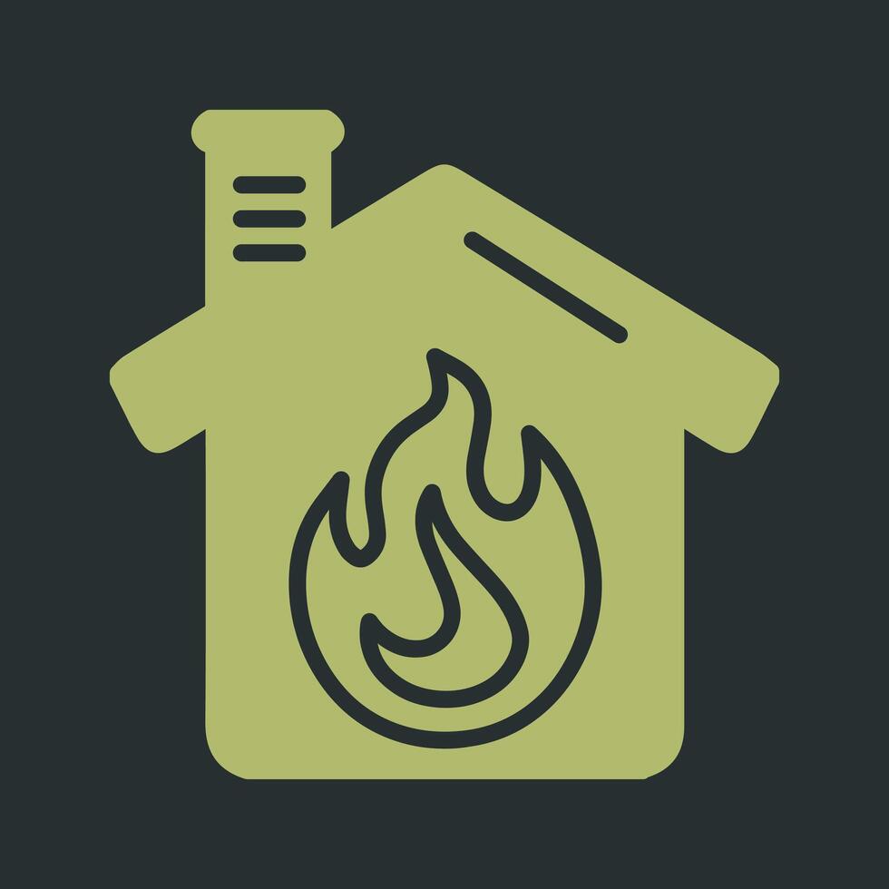 Housefire Vector Icon